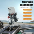 thumbnail image 3 of Universal Motorcycle Phone Mount, Shake-Proof Navigation Holder with 360 Rotation & Wireless Charging Capability for Bicycles, Scooters, and Electric Vehicles, 3 of 4