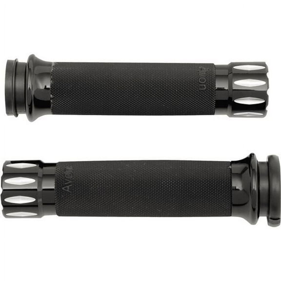 Avon 40-4704Bk Cable Throttle Custom Contour Rival Grips Black