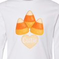 thumbnail image 4 of Inktastic Cute Candy Corn Heart Halloween Cutie Long Sleeve Youth T-Shirt, 4 of 5