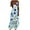 Blue Dress for Women _w, variant on Women's Printed Strap Maxi Dress Pull On Lightweight Vacation Wear Flowy Floral Pattern Relaxed Style Black L