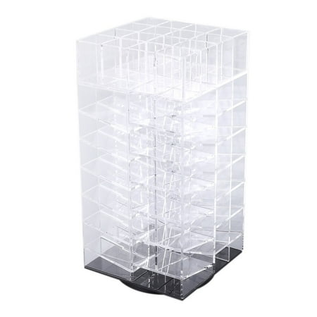 Acrylic Rotating Lipsticks Holder Lipstick Tower Makeup Organizer Portable Storage Rack Cosmetic Storage Display Box