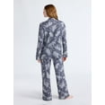 thumbnail image 3 of Joyspun Women’s Dreamy Soft Collection Long Sleeve Top and Pants Pajama Set, Sizes XS-4X, 3 of 5