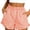 Navy, variant on Ruffled High Waist Plaid Shorts for Women Women's Ruffled High Waist Plaid Shorts With Belted Detail And Side Pockets Women's Flowy Feminine Belted Bottoms