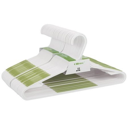 Heavy Duty Plastic Hangers - Mllieroo Heavy Duty 30Pack Plastic Hangers, Durable Clothes Hangers with Non-slip Pads Hangers,Green