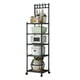 thumbnail image 1 of Estante Organizador Almacenamiento Estantes 5 Niveles 110 Libras Con Ruedas Rodantes para Lavandería Baño Garaje, 1 of 9