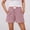 🔥 Hot Pink_New, variant on Gifts Dianli Checkered Shorts Buttoned Women's Checkered Elastic Waist Pocket Casual Pull On Shorts Breathable Summer Sleepwear Homewear Checkered Shorts