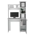 thumbnail image 3 of Carson Computer Desk with Hutch, Single Door Cabinet, Expansive Work Surface and 3-Tier Storage Shelves Black, 3 of 7