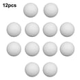 thumbnail image 1 of 12X Ballons de Football de Table de Jeu Solides Blancs 36Mm, 1 of 8