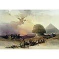 thumbnail image 2 of Roberts, David 32x23 White Modern Wood Framed Museum Art Print Titled - Approach of The Simoom. Desert of Gizeh, 2 of 4