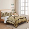 thumbnail image 5 of King Quilt Set 96''x106'', Brown Texas Star Country Lightweight Summer Bedspread Coverlet Set with 2 Pillow Shams, Western Stars Retro Breathable All Season Quilt Bedding for Bedroom/Guest Room, 5 of 9