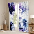 thumbnail image 3 of Erosebridal Watercolor White Wolf Family Print Black Out Curtains, Snowy Winter Curtains Pack of 2 (42x63 Each) for Men and Women, 3 of 6