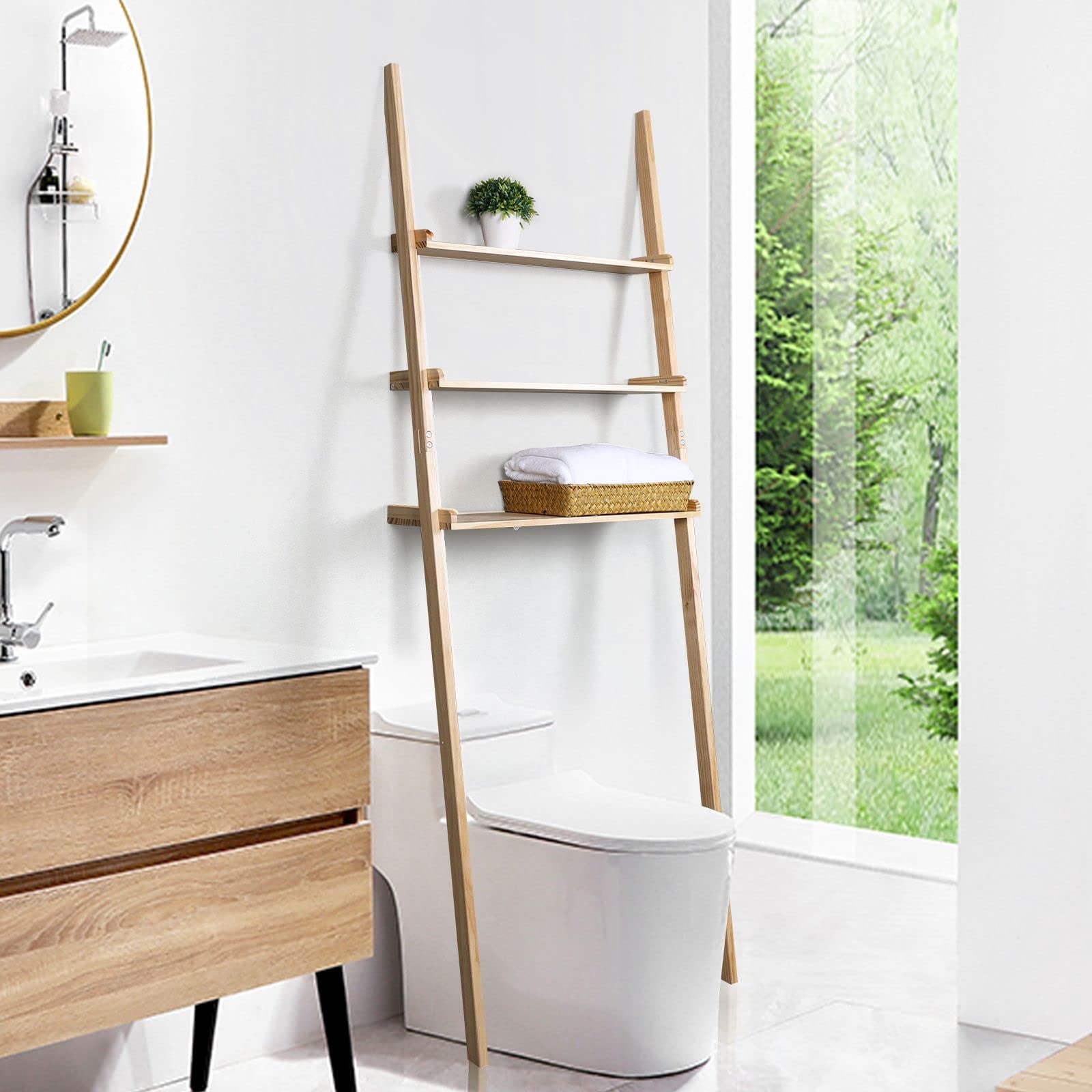 Homaterial Bathroom 3-Tier Over The Toilet Storage Organizer Space ...