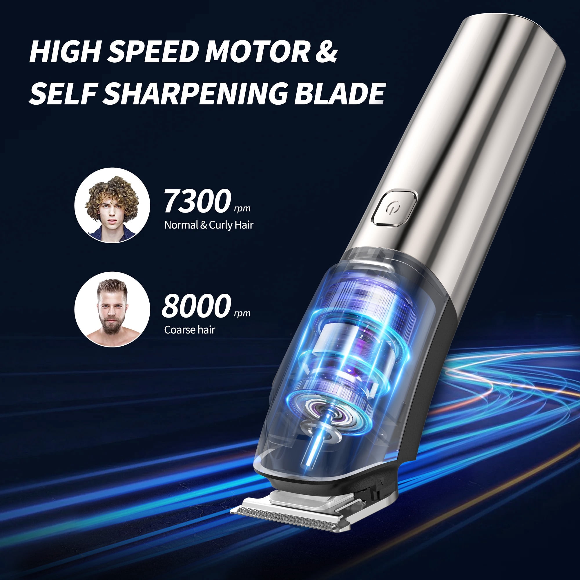 Beard Trimmer for Men, Electric Razor Shavers for Men, Cordless Rechargeable Waterproof Grooming Kit for Shaving Face, Mustache Nose Body Hair Trimmer Clipper, LED Display, Gifts for Him