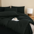 thumbnail image 6 of Andency Queen Size Comforter Sets Black - 7 Pieces Boho Tassel Bed in a Bag Bedding Comforter Sets, Soft Lightweight Fringe Bed Set with Comforter, Sheets, Pillowcases & Shams, 6 of 8