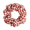 thumbnail image 6 of Jiaroswwei Korean Plaid Pattern Hair Ring Fabric Girl Scrunchie Ponytail Elastic Hairband, 6 of 8