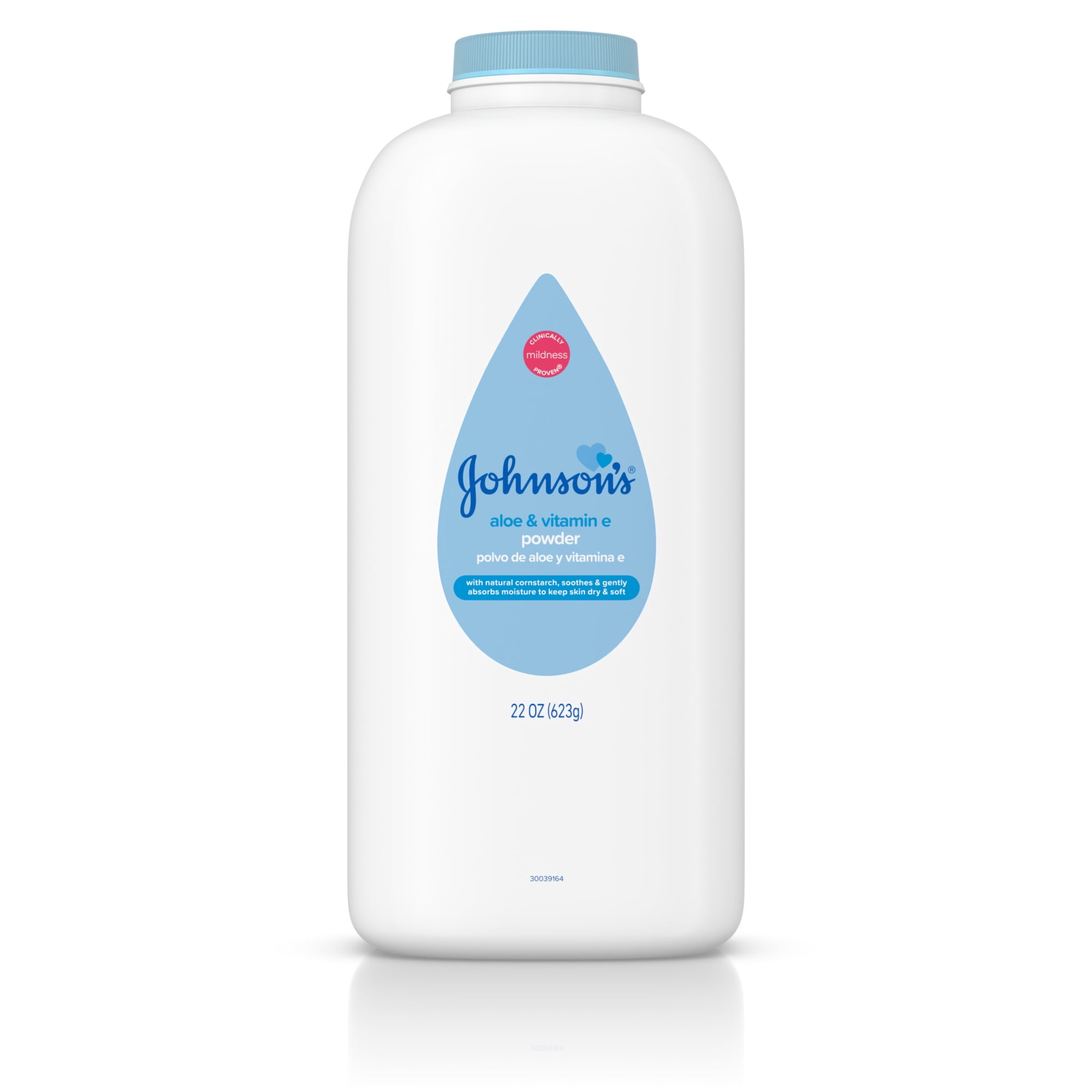 MFI Medical Johnson s Cornstarch Unisex Powder for Baby and Toddler with Aloe & Vitamin E 22 oz