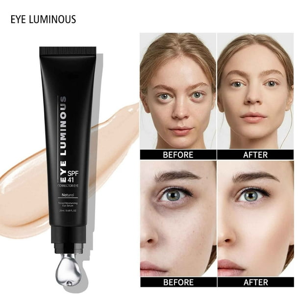 Fiudx Líquido para Ojos Skin Tone, Maquillaje para Cubrir Ojeras, Control de Grasa de Larga Duración, Efecto Iluminador, Potenciador Del Maquillaje de Ojos, Frasco de 20 Ml
