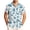 Multicolor, variant on Bxsruta Men'S Extended Size Casual Short Sleeve Button-Down Shirt with Printed Turndown Collar for Summer Outdoor Wear, Loose Fit Polyester Fabric, Machine Washable, 5XL