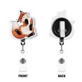 thumbnail image 2 of WIRESTER Acrylic Reel ID Holder Belt Clip Badge Retractable with Alligator Clip for Office Worker, Medical Staffs, Nurse, Doctor, Teacher, Student - Funny Fox, 2 of 5