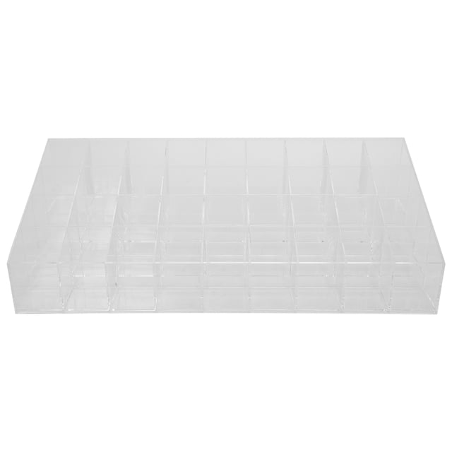 Estuche de acrílico para maquillaje, expositor de labiales, organizador de cosméticos de plástico, soporte para labiales.
