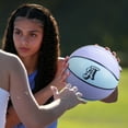 thumbnail image 6 of Angel Reese Indoor/Outdoor Rubber Basketball 28.5 in, 6 of 13