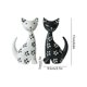 thumbnail image 3 of CaiYueKe 2 Pcs Handmade Wooden Cat Shelf Sitter Table Decor, Cute Kitty Figurine Ornament for Home Office Desk, Living Room Bedroom Decorations, Artistic Animal Statue Gift, 3 of 8