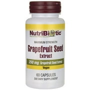NutriBiotic Grapefruit Seed Extract Maximum Strength 250 mg 60 Caps