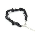 thumbnail image 1 of Xiao Hua Pulsera de cuentas hecha a mano, ideal para hombres y mujeres, pulsera ajustable vintage de cristal de piedra natural (negra), 1 of 5