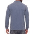 thumbnail image 5 of JWD Mens Long Sleeve Henley Shirt Casual Button Neck T Shirt with Chest Pocket Navy Blue S, 5 of 8