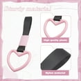 thumbnail image 6 of Xotic Tech 2 Pieces JDM Heart Shaped Car Handle Straps, Rear Bumper Warning Loops Heart-Shaped Ring for Cars, SUV, Subway, Bus Interior Exterior Decoration (Pink), 6 of 9