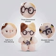 thumbnail image 4 of 7.9in Calico Cat Plush Toy, Three Color Kitty Stuffed Animal, Cartoon Pudding Cat Doll, Soft Feline Character, Decorative Animal Pillow, Gift for Cat Lovers, Soft Fabric, 4 of 6