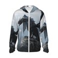 thumbnail image 2 of Lsque Valley Gray Dragon UPF 50+ Lightweight Sun Protection Men's Women's Long Sleeve Shirt, Hoodie Performance -Medium, 2 of 9