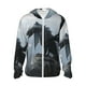 thumbnail image 1 of Balery Valley Gray Dragon Sudadera ligera de manga larga con capucha y protección solar UPF 50+ para hombre y mujer, ideal para pesca y running-Small, 1 of 7