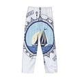 thumbnail image 3 of Lsque Not All Who Wander Are Lost2 Print Men's Pajama Pants, Lounge Pant - Comfortable Home Wear,Elastic Waistband, Stylish Design-Small, 3 of 9