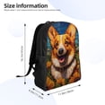 thumbnail image 4 of Fotbe Artistic Sunflower Corgi Travel Laptop Backpack, Business Slim Sturdy Laptops Backpack, Water Resistant College School Computer Bag Gift for Men & Women Fits 15.6 Inch Notebook, 4 of 8