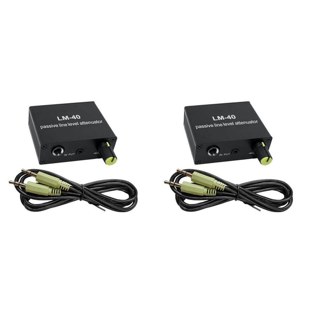 2X Atenuador Pasivo de Audio, Tarjeta de Sonido de SeñAl de Salida de LíNea, Altavoz, MicróFono, Puerto de MicróFono, Convertidor de Alto y Bajo+LíNea 3,5