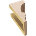thumbnail image 6 of 4"W x 4"D x 8"H Wide Diane Rough Cedar Woodgrain TimberThane Corbel, Primed Tan, 6 of 6
