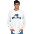 thumbnail image 5 of Joe College Student Drinking Party Men's Long Sleeve Tee T Shirt Brisco Brands X, 5 of 6
