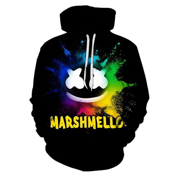 Nouveau Sweat à Capuche Décontracté pour Enfants Impression Numérique 3D Ciel Étoilé expression Souriante Dessin Animé - 2