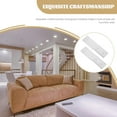 thumbnail image 3 of FESTFENDS Sofa Hinges Protector Rectangular White Plastic 50Pcs 3.5X0.8X0.4In, 3 of 6