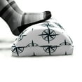 thumbnail image 5 of Compass Foot Rest, Nautical Theme Wind Rose Ship Yacht Sailing Ocean Navigation, Non-Slip Backing Adjustable Ergonomic Memory Foam Leg Support for Office, Dark Petrol Blue White, by Ambesonne, 5 of 5