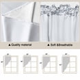 thumbnail image 5 of Blue Flower Swag Valances for Windows 2 Pack, Kitchen Window Curtains 36 Inch Length, Spring Modern Minimalist Country Floral Plant Privacy Swag Curtains for Living Room/Bathroom 36"x36", 5 of 8