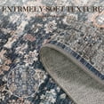 thumbnail image 4 of FairOnly 5'x7'Blue Machine Washable Area Rugs for Living Room Vintage Stain-Resistant Rugs for Kitchen Dining Room Ultra-Thin Rugs, 4 of 7