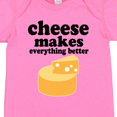 thumbnail image 4 of Inktastic Cheese Makes Everything Better Boys or Girls Baby Bodysuit, 4 of 5