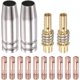 thumbnail image 1 of Melt Inert-Gas (MIG) Torch Welding Accessory Kit 0.8mm Conductive Contact Tip Nozzle Connection Bar 15AK Consumables, 14-Piece, 1 of 4