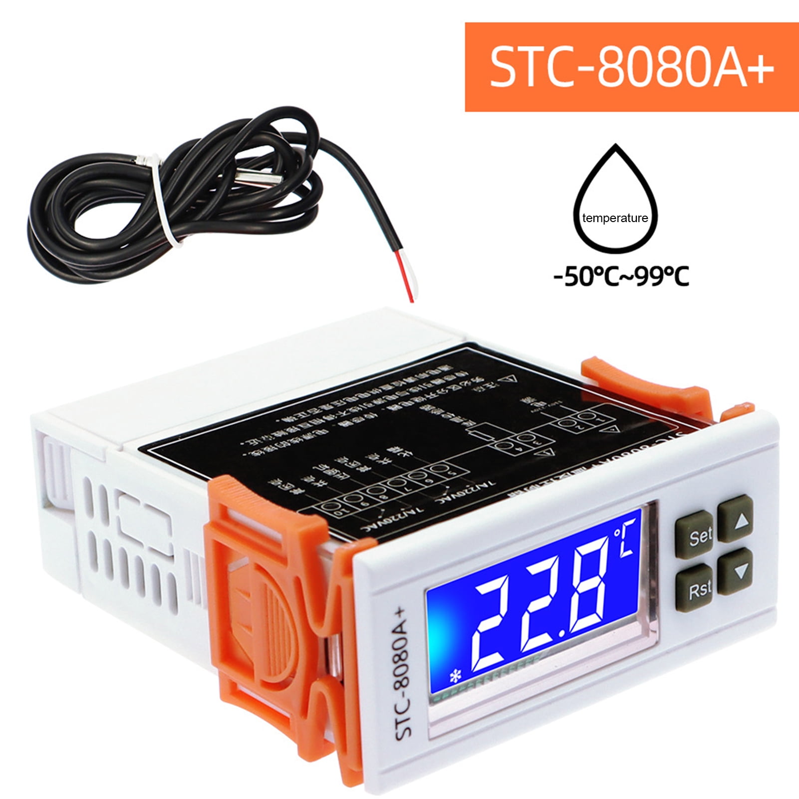 STC-8080A Refrigeration Temperature Controller Timing Defrost Thermostat Alarm A 