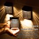 thumbnail image 5 of Monstrate Paquete de 2 luces de pared alimentadas por energía solar, lámpara de iluminación impermeable IP65 recargable con montada en la pared Jardín y Patio, 5 of 6