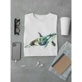 thumbnail image 3 of Watercolor Star Whale Orca T-Shirt Men -Image by Shutterstock, Male 3X-Large, 3 of 4