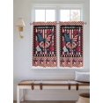 thumbnail image 2 of Independence Day 2 Panel Kitchen Curtains for Windows, Red Blue U.S Flag Butterfly Flowers Striped Bathroom Privacy Curtain, Home Décor Window Treatment for Bedroom/Living Room 55"x45", 2 of 6