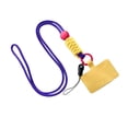 thumbnail image 4 of pitrice Universal Mobile Phone Lanyard Adjustable Detachable Neck Hanging Rope Microfiber Reusable Anti-lost Strap for Climbing Purple Yellow Long, 4 of 7